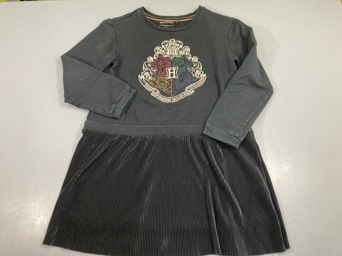 Robe m.l  jersey épais noir bas plissé, Harr.y Potter, moins cher chez Petit Kiwi