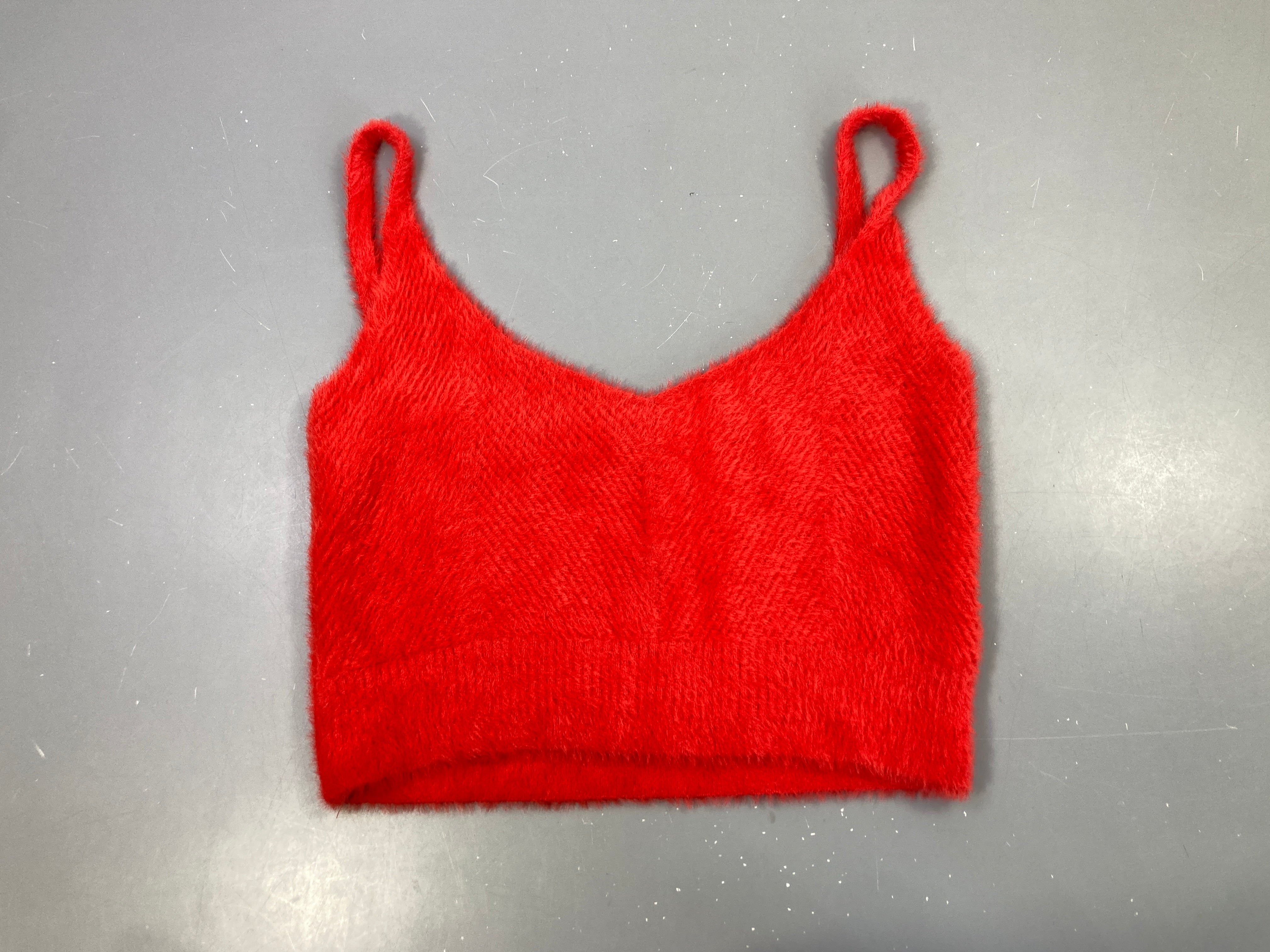 Top duveteux rouge-Pimkie