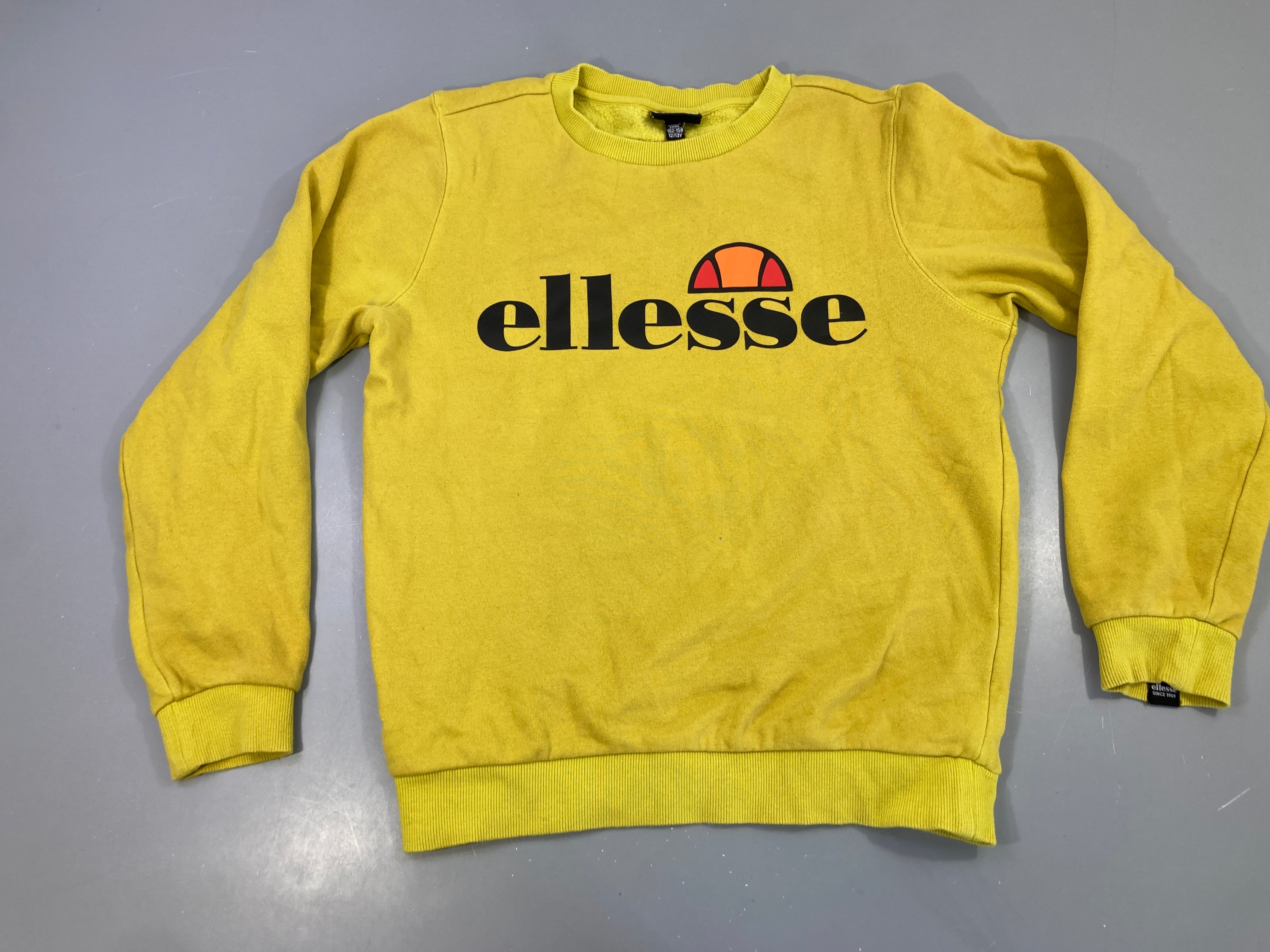 Sweat jaune verdatre Ellesse