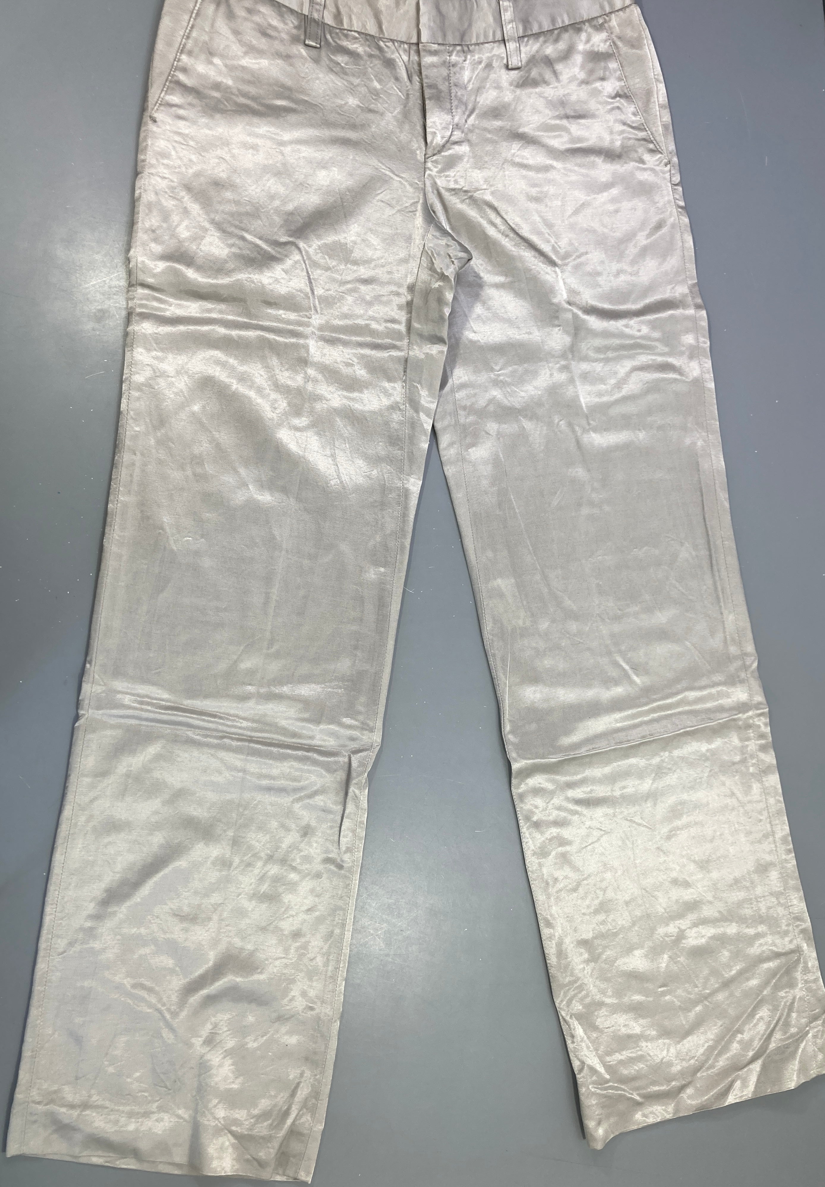 Pantalon effet satiné beige Drayékorn