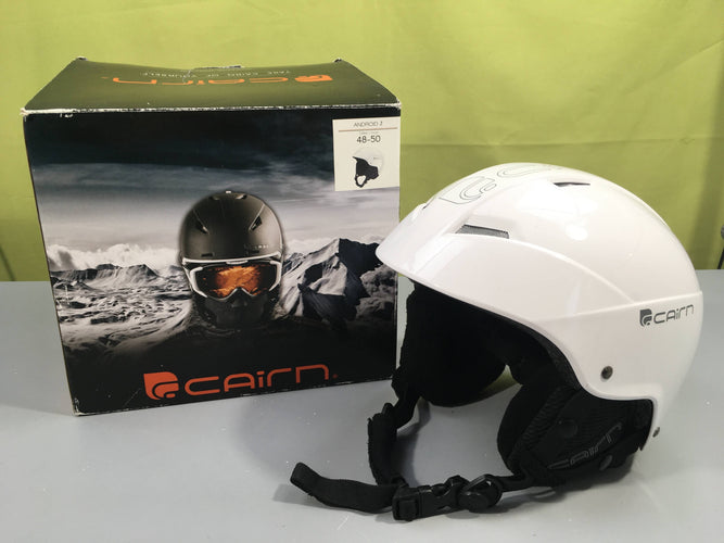 Parfait état-Casque de ski blanc AndroidJ 48-50cm, moins cher chez Petit Kiwi