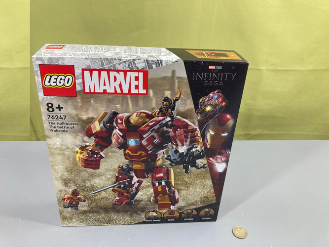 Lego Ma.rvel 76247 Hulkbuster la bataille du Wakanda 8+, moins cher chez Petit Kiwi