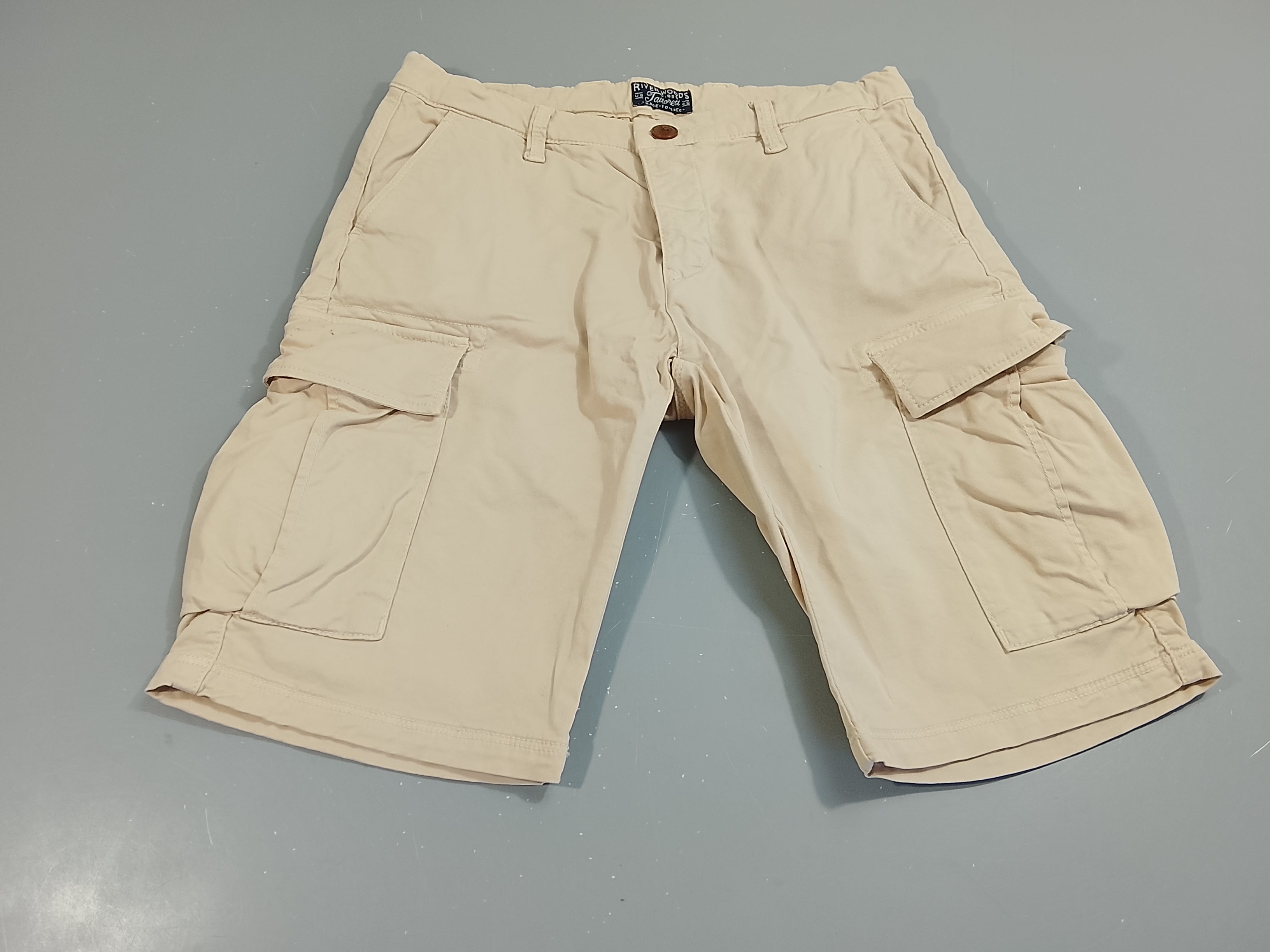 Bermuda  chino beige , poches cargo