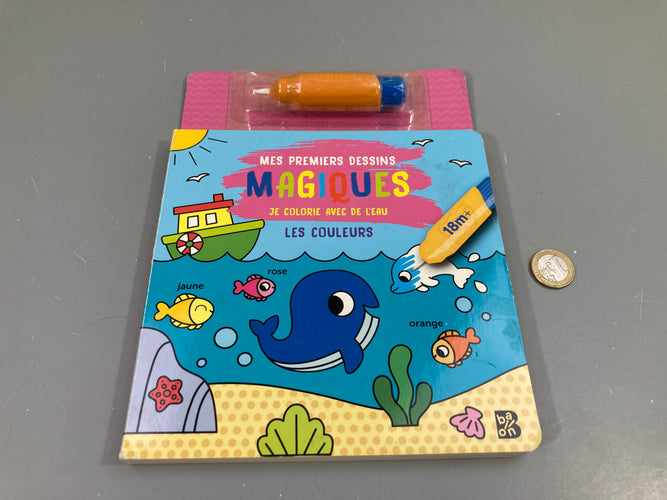 Mes premiers dessins magique, je colorie avec de l'eau, +18m, moins cher chez Petit Kiwi