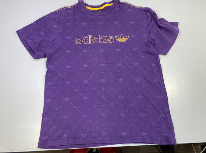T-shirt m.c violet Adidas motif discret, moins cher chez Petit Kiwi