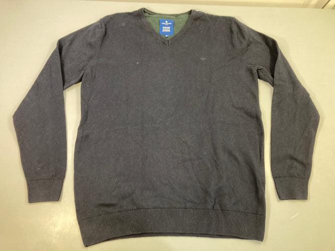 Pull col V bleu marine "Tom Tailor", moins cher chez Petit Kiwi