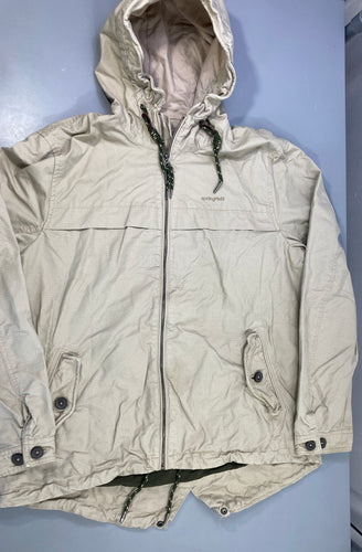 Parka zippée beige à capuche "Springfield", moins cher chez Petit Kiwi
