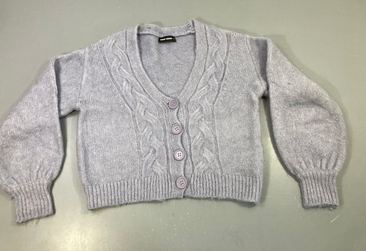 Gilet duveteux lilas 4% Laine Tally Weijl, moins cher chez Petit Kiwi