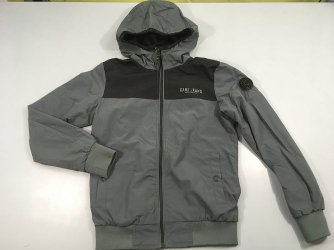 Veste légère à capuche gris-noire Cars Jeans, moins cher chez Petit Kiwi