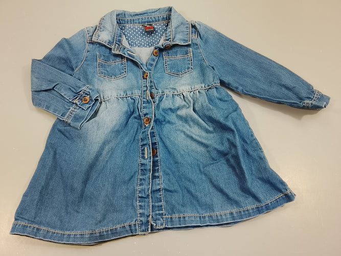 Robe m.l denim, moins cher chez Petit Kiwi