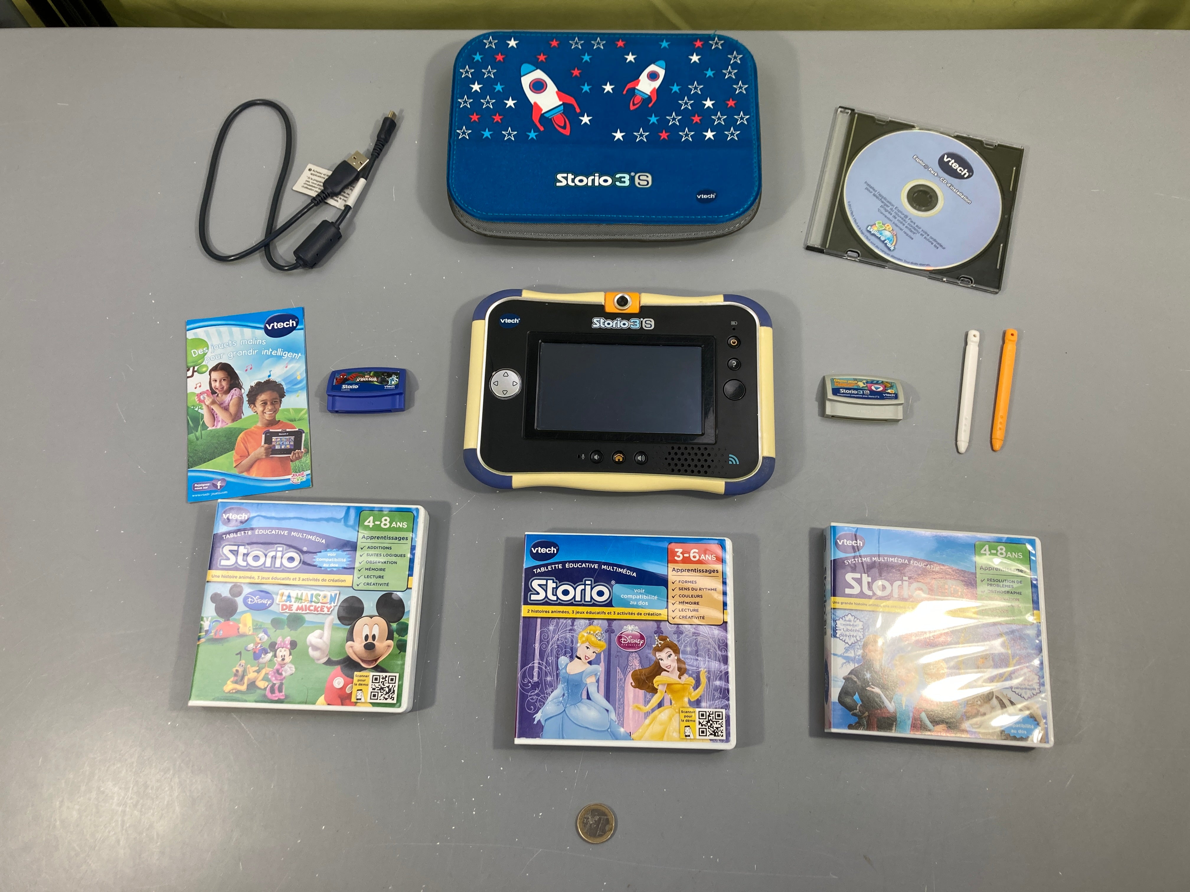 Storio 3S avec 4 jeux et chargeur