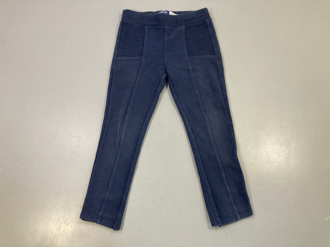 Tregging bleu marine relief, moins cher chez Petit Kiwi
