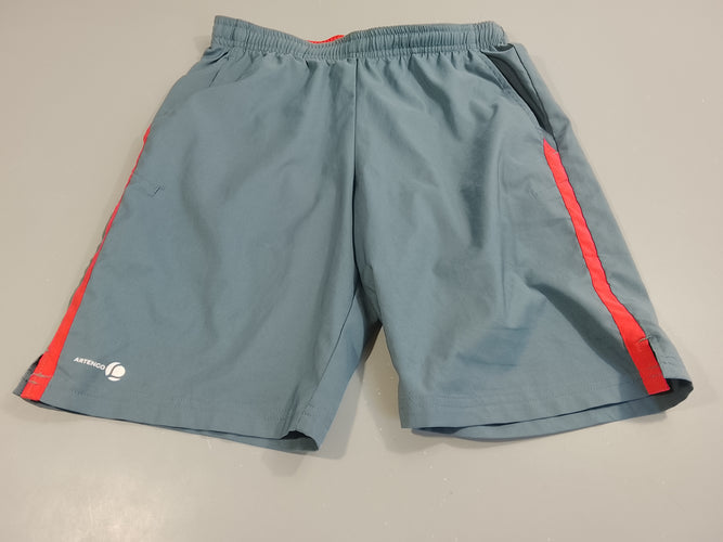Short de sport bleu/ orange  "Artengo", moins cher chez Petit Kiwi