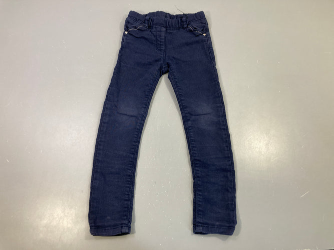 Jegging bleu marine, poches coeur, moins cher chez Petit Kiwi