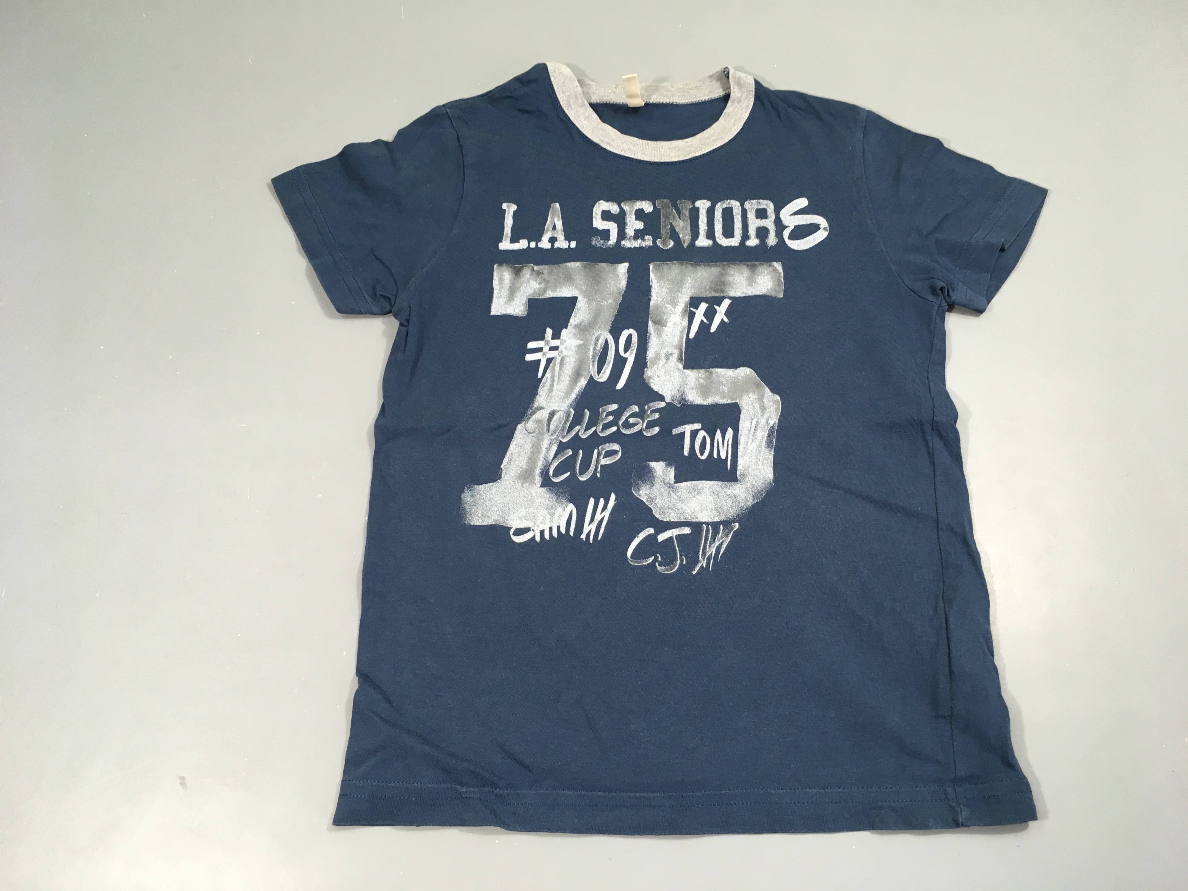 T-shirt m.c bleu foncé , LA senors 75
