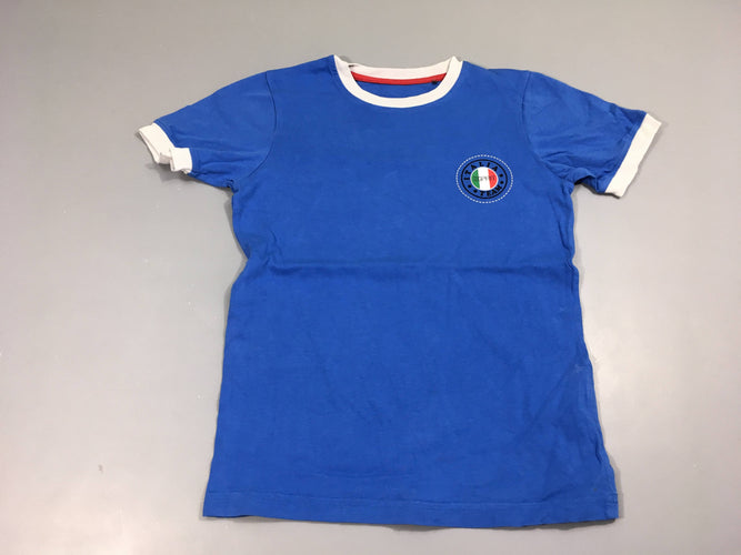 T-shirt m.c bleu , italia team, moins cher chez Petit Kiwi