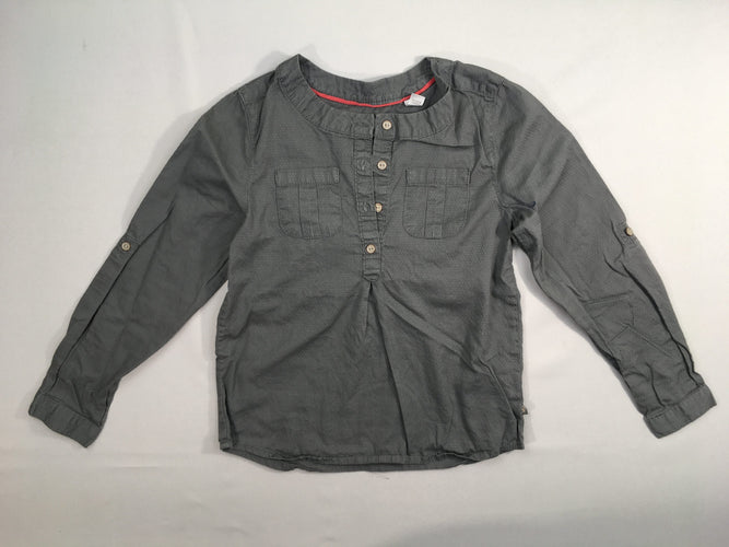 Blouse m.l grise texturée, moins cher chez Petit Kiwi
