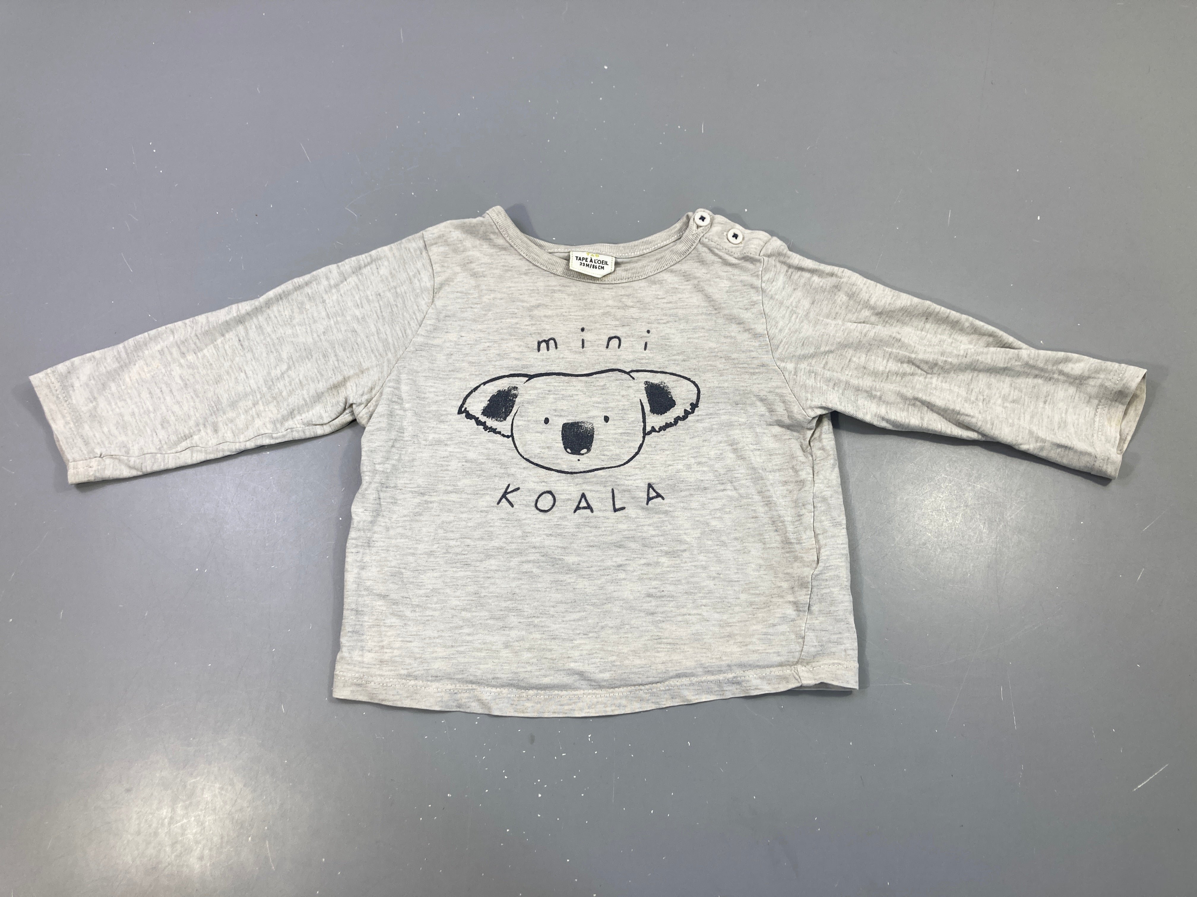 T-shirt m.l gris koala mini