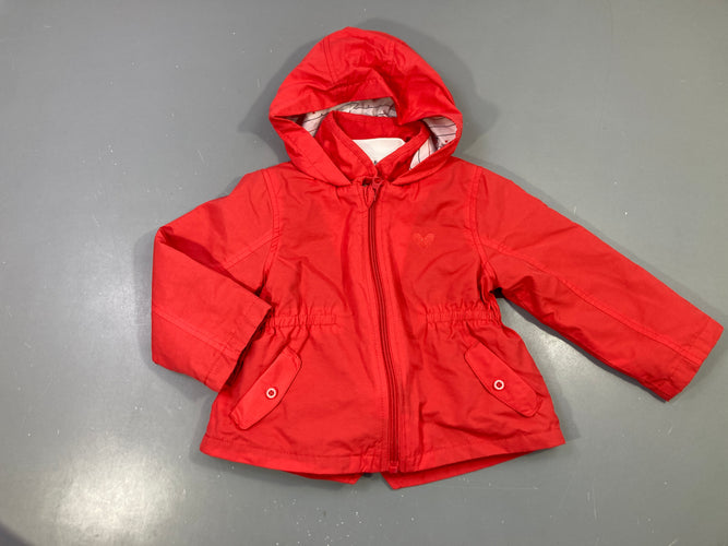 Veste zippé à capuche rose fuchsia avec gilet ammovible blanc  texturé coeurs, moins cher chez Petit Kiwi