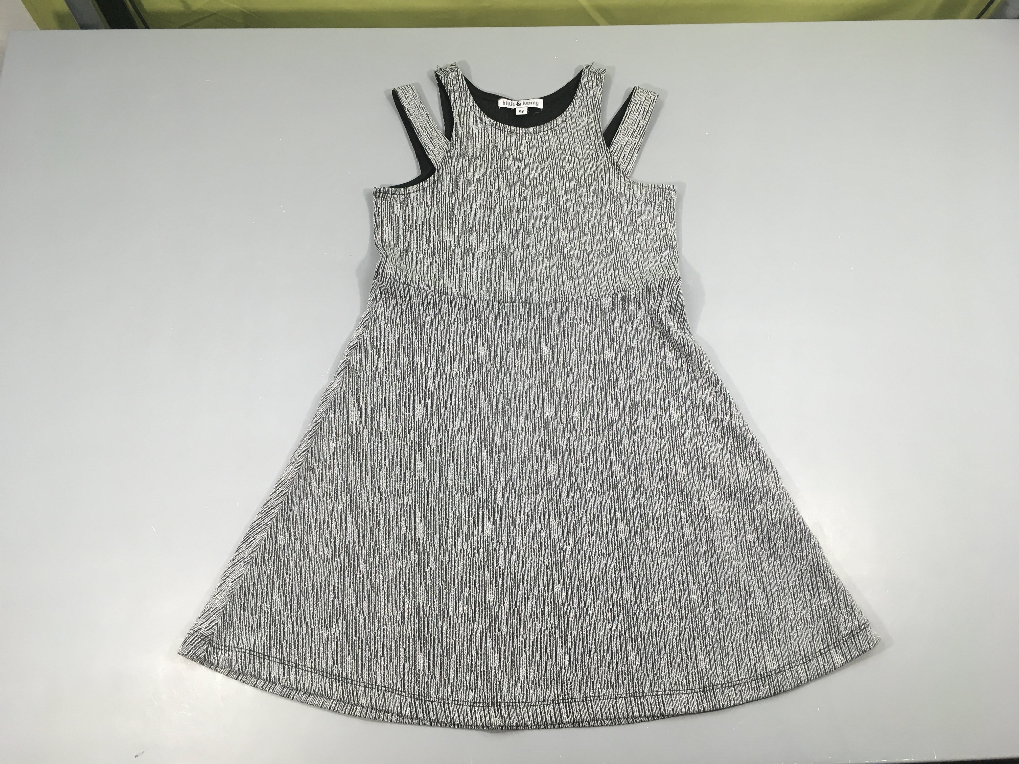 Robe s.m molleton irisé argenté