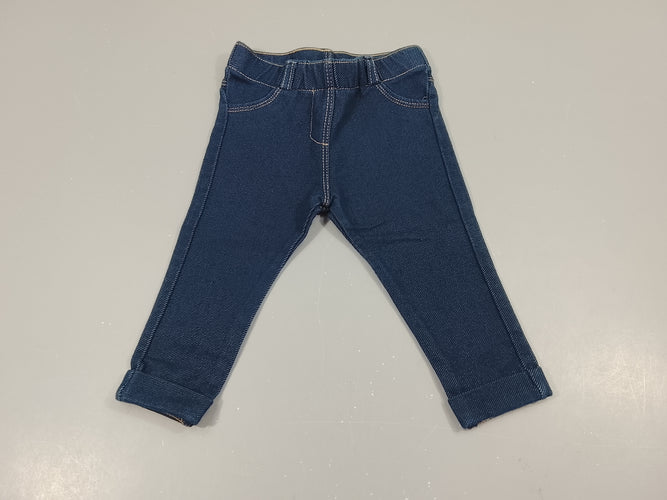 Jegging à revers denim bleu foncé (conception écologique), moins cher chez Petit Kiwi