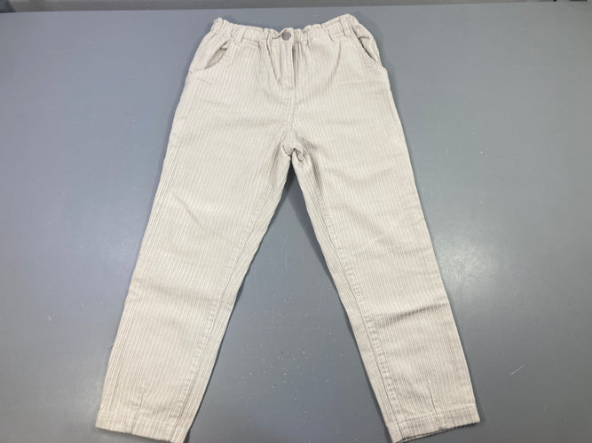 Pantalon velours côtelé beige, moins cher chez Petit Kiwi