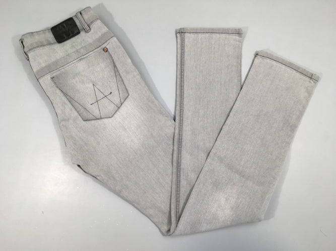 Jeans gris clair Slim 26, moins cher chez Petit Kiwi