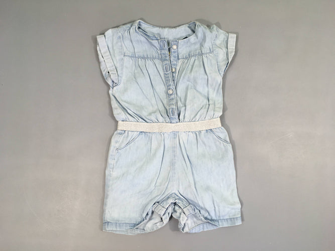 Combishort m.c denim, moins cher chez Petit Kiwi