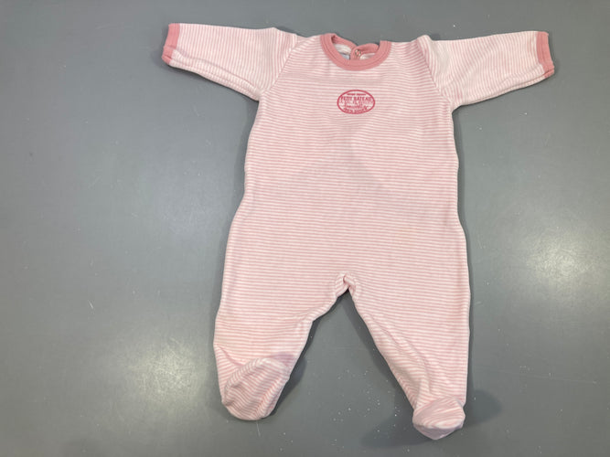 Pyjama rose rayé, moins cher chez Petit Kiwi