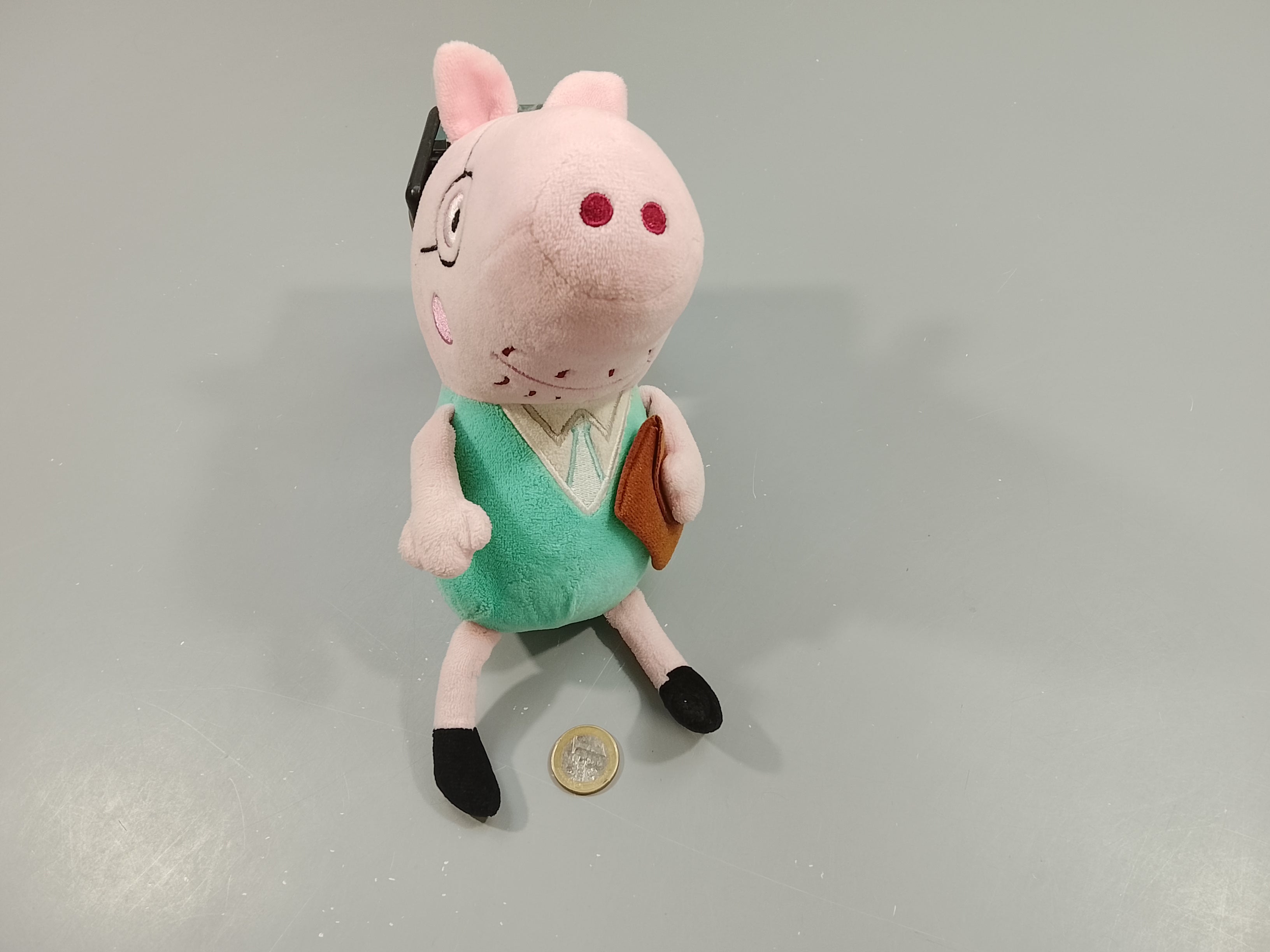 Peluche papa Pig, +/- 24cm