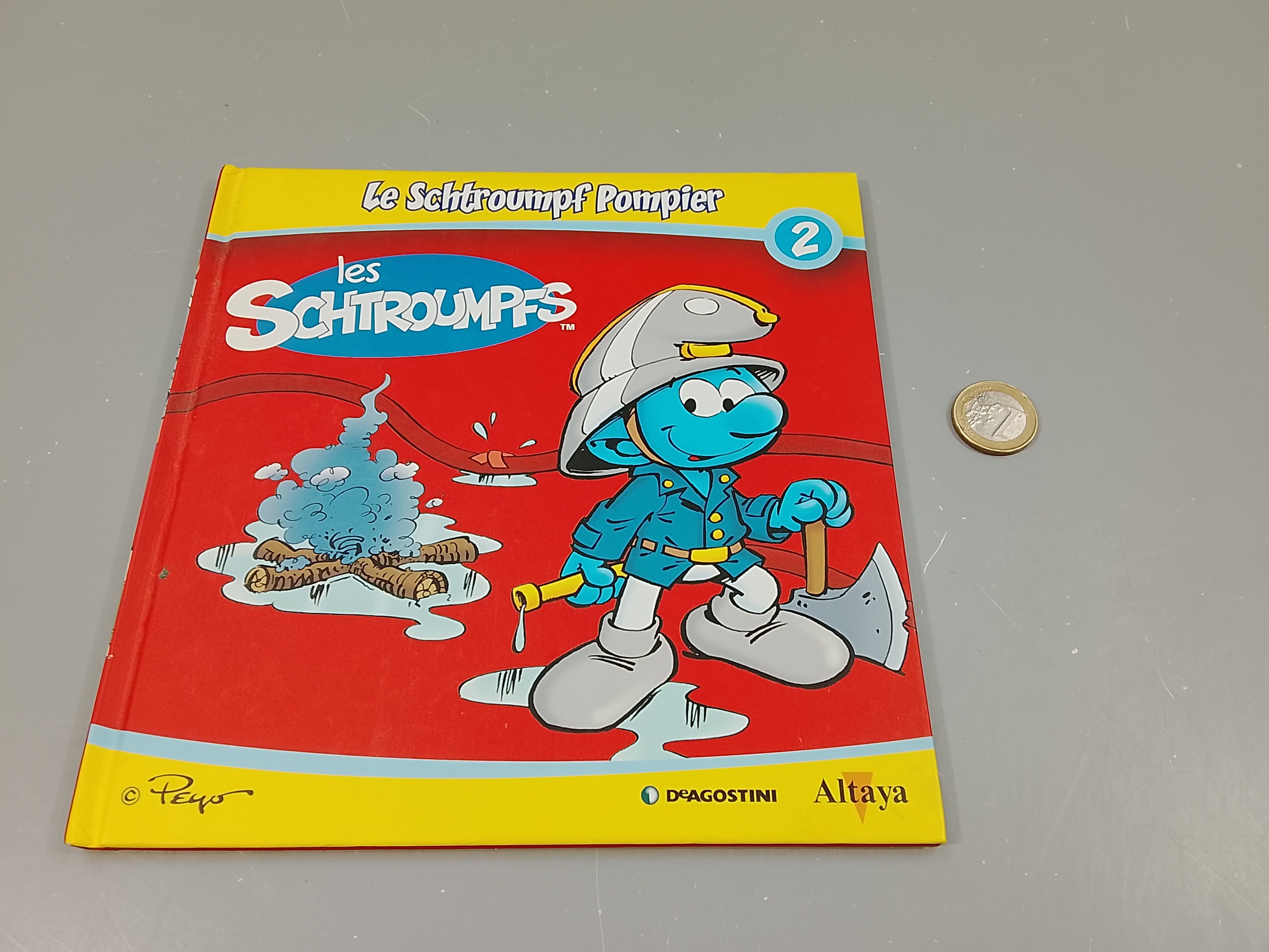 Les schtroumpfs, à la découverte des métiers . Le schtroumpf  pompier