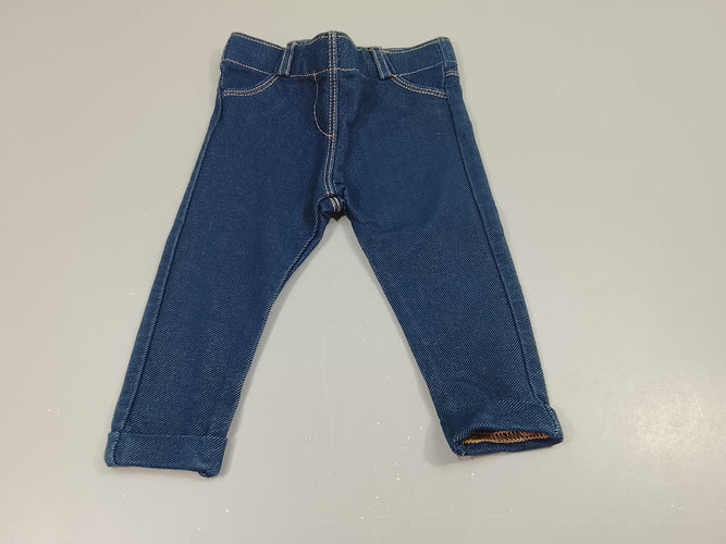Jegging à revers denim bleu foncé (conception écologique), moins cher chez Petit Kiwi