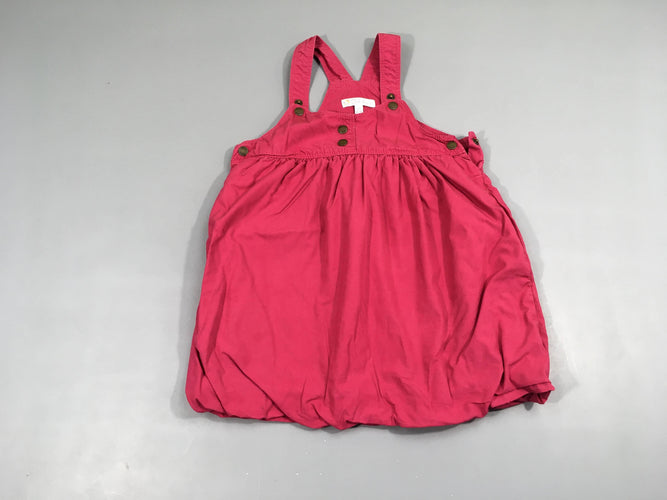 Robe Salopette rose vif, moins cher chez Petit Kiwi
