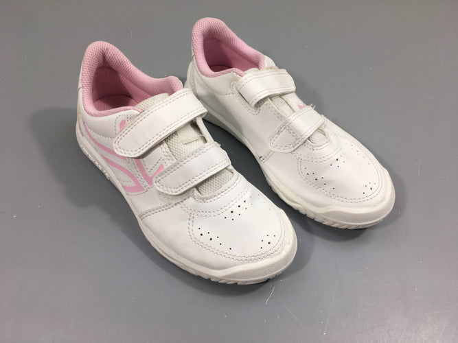 Baskets blanches roses Artengo, moins cher chez Petit Kiwi