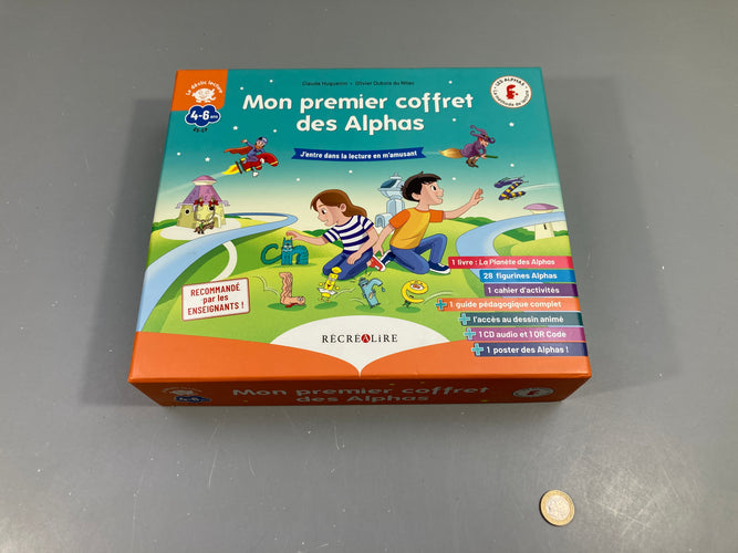 Mon premier coffret des alphas, 4-6a, complet, moins cher chez Petit Kiwi