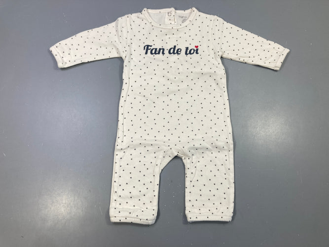 Combinaison jersey écru triangles Fan de toi, moins cher chez Petit Kiwi