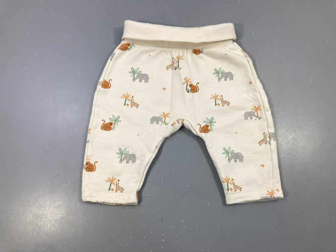 Pantalon molleton écru savane, moins cher chez Petit Kiwi