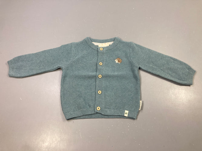 Gilet vert hérisson Little Dutch, moins cher chez Petit Kiwi