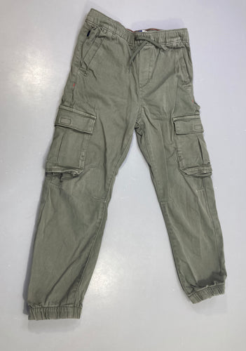 Pantalon cargo taille et chevilles élastiques kaki, moins cher chez Petit Kiwi
