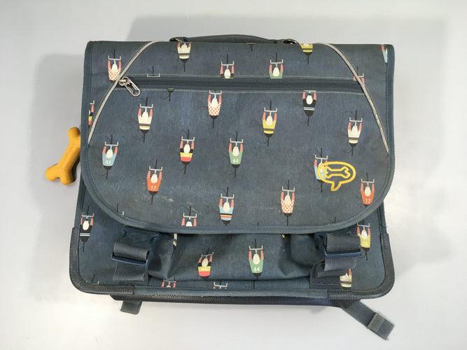 Cartable 2 Compartiments Lily Boys Stones And Bones - Multicolore-A rafraichir, moins cher chez Petit Kiwi