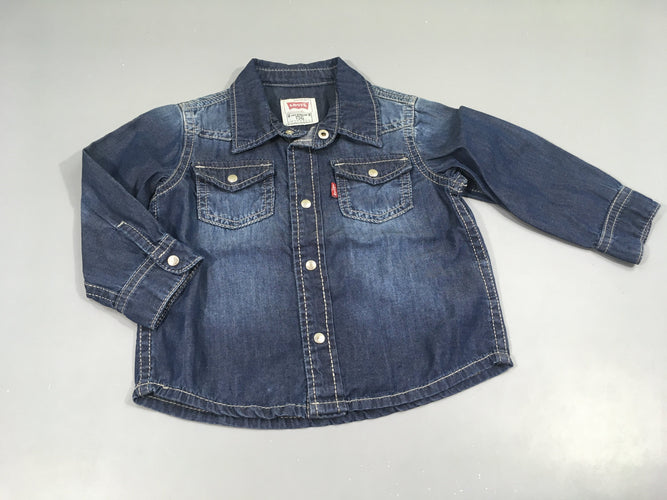 Chemise m.l en jean, moins cher chez Petit Kiwi