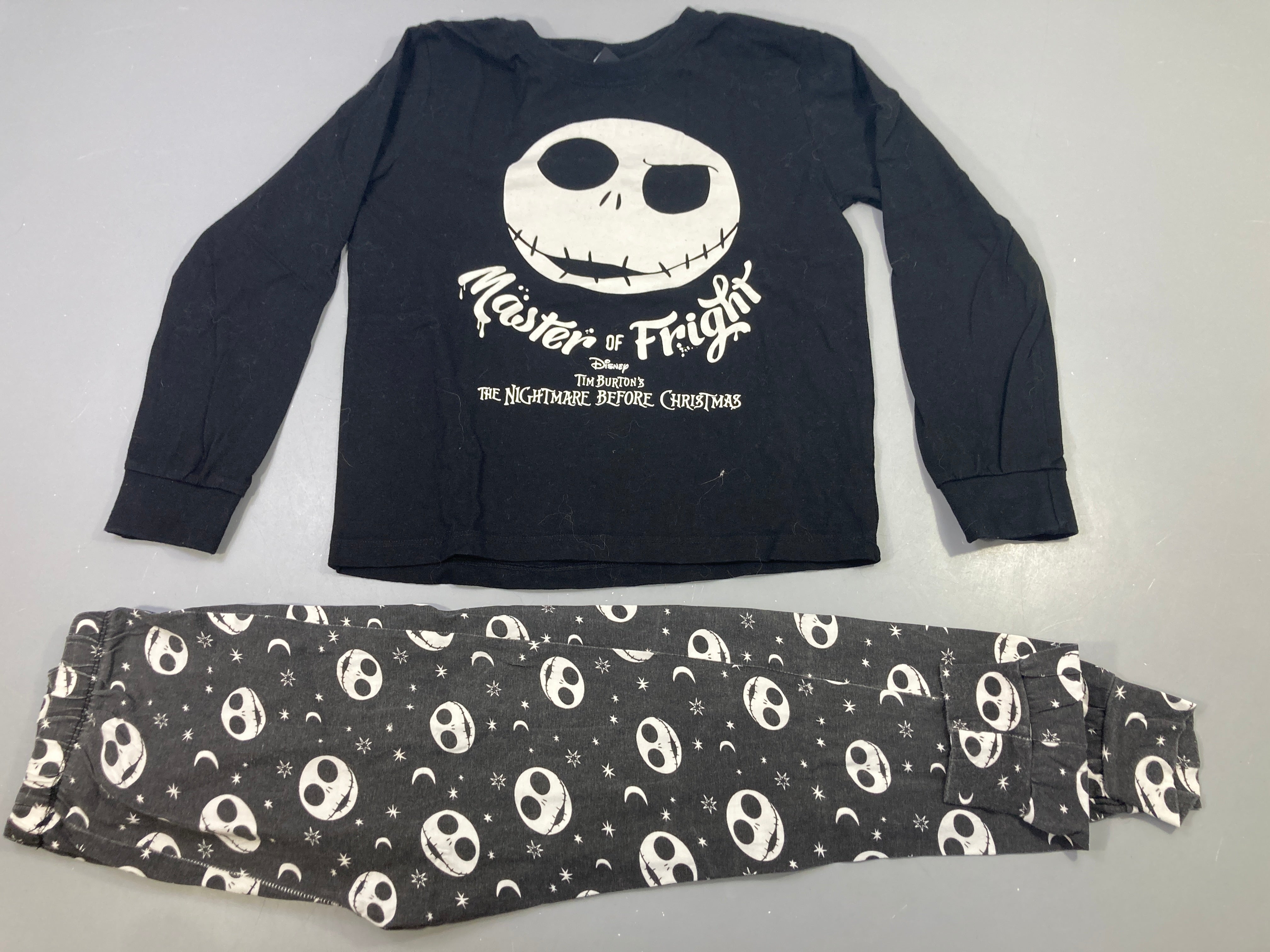 Pyjama 2pcs jersey noir L'étrange Noël de Mister jack