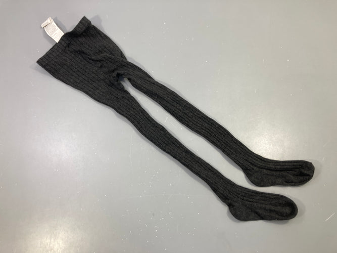 Collants gris anthracite côtelés, 27-30, moins cher chez Petit Kiwi
