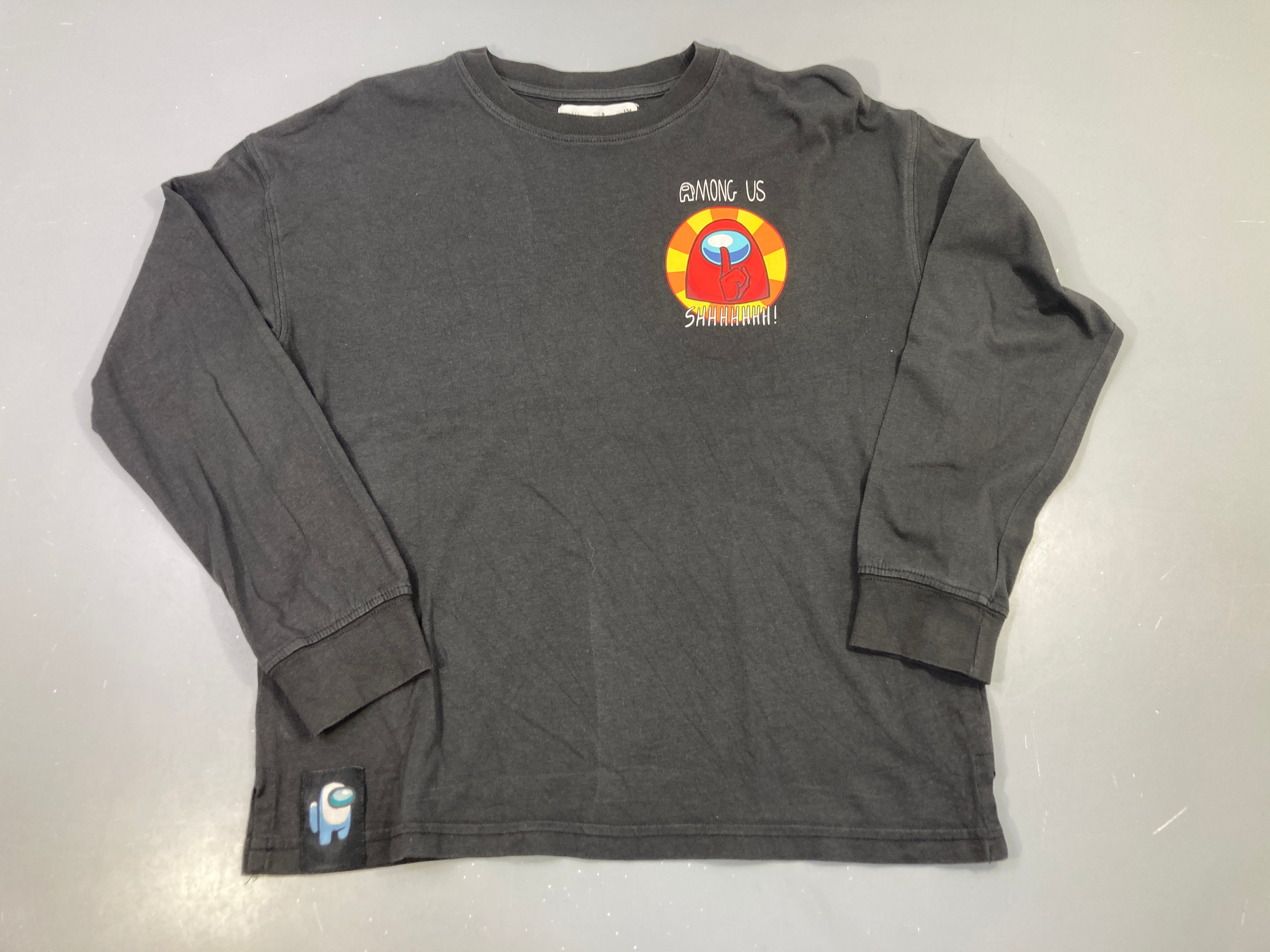 T-shirt m.l gris foncé Shhhhhhhh!