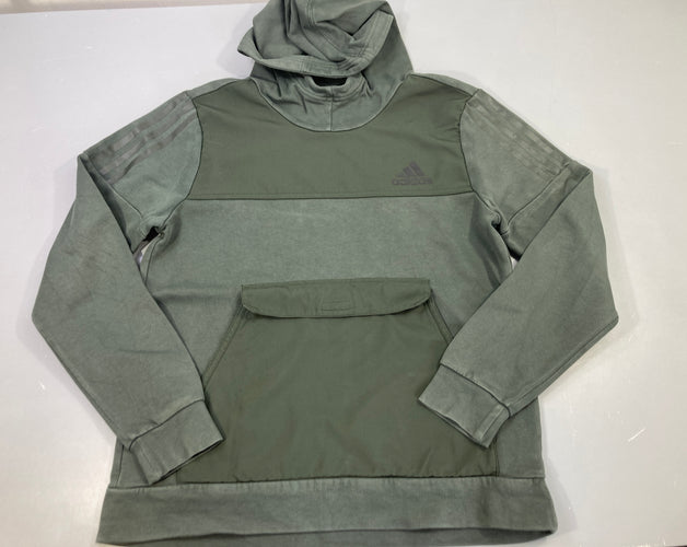 Sweat à capuche vert poche avant, moins cher chez Petit Kiwi