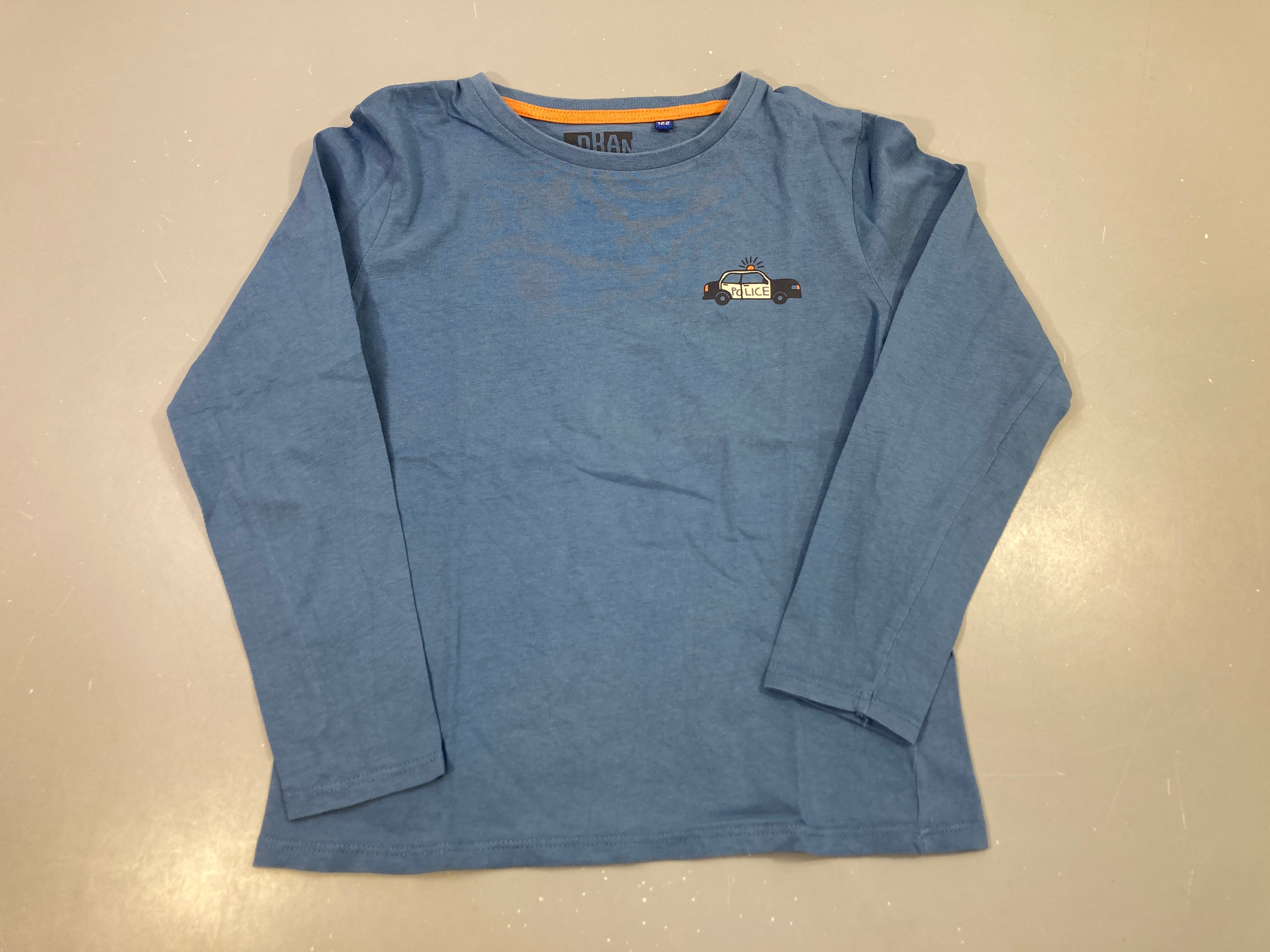 T-shirt m.l bleu voiture police