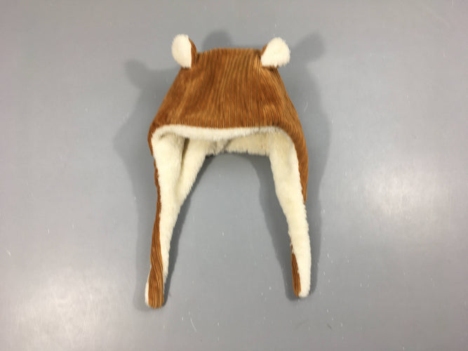 Bonnet velours camel oreilles, Rien que des choses, moins cher chez Petit Kiwi