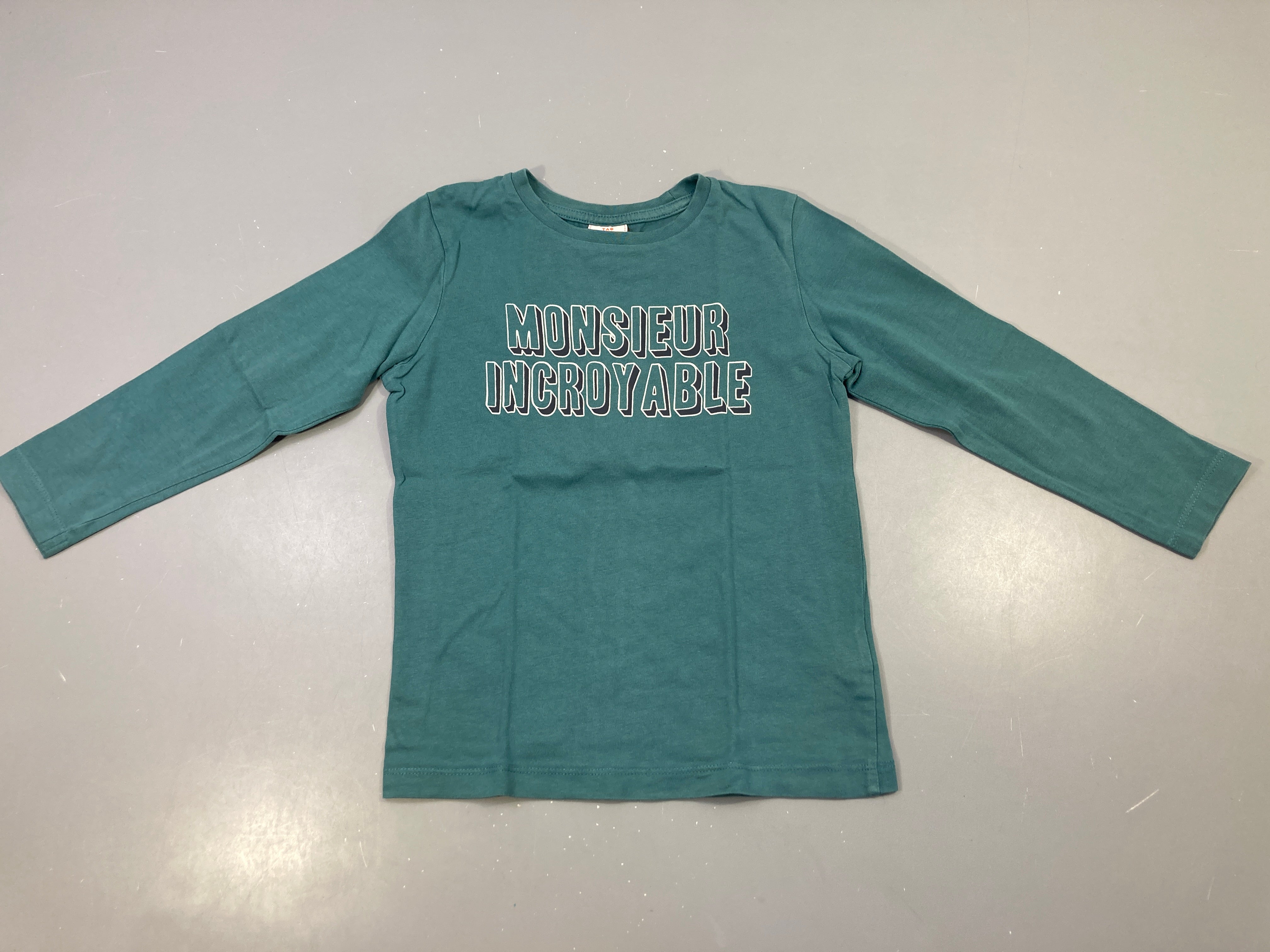 T-shirt m.l bleu monsieur incroyable