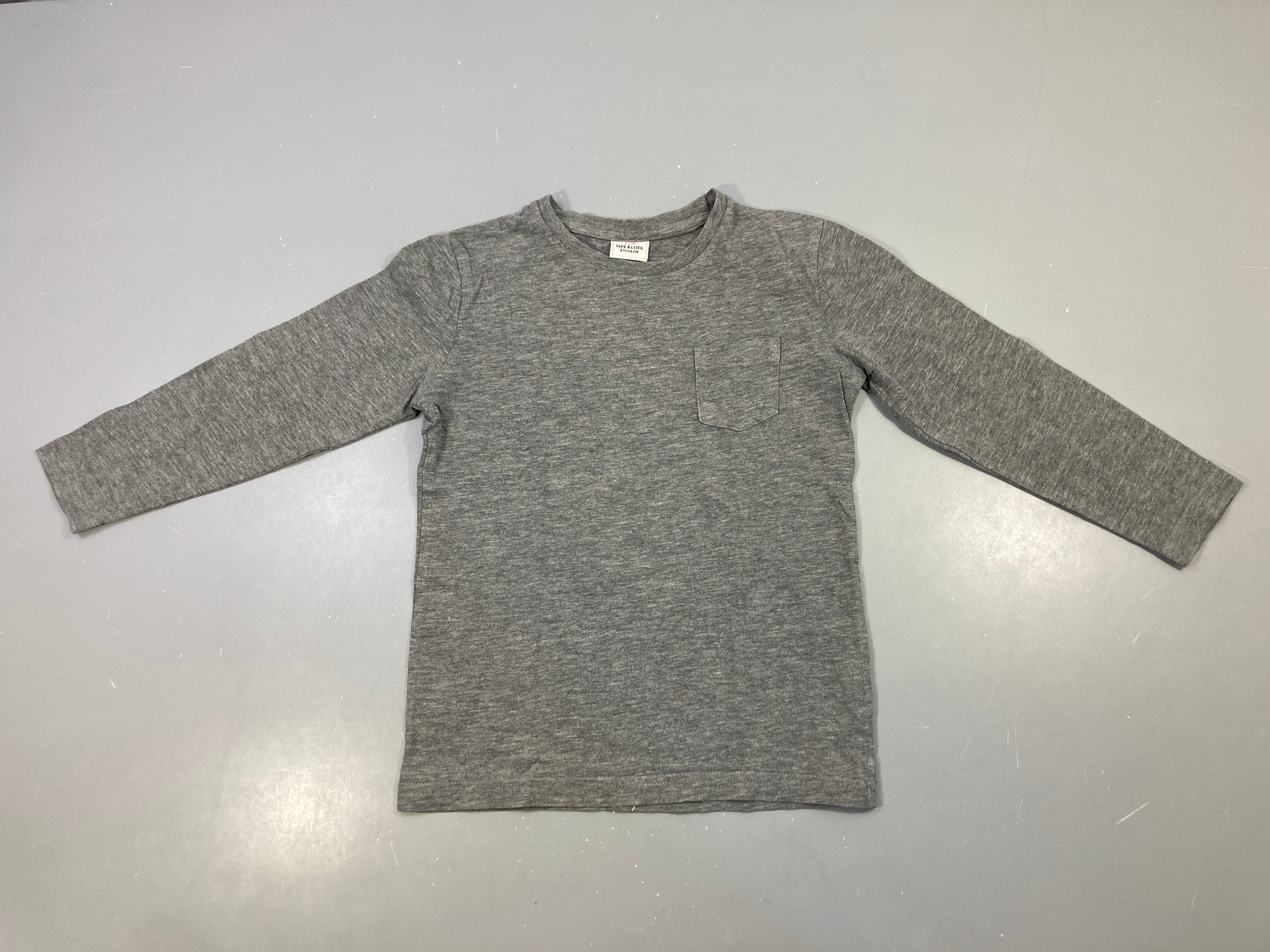 T-shirt m.l gris poche