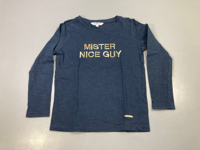 T-shirt m.l bleu foncé Mister nice guy, moins cher chez Petit Kiwi